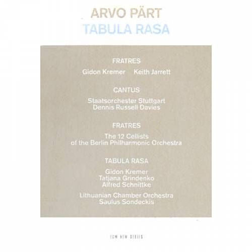 PART, ARVO - TABULA RASA : W/32 PAGE BOOKLET - CD