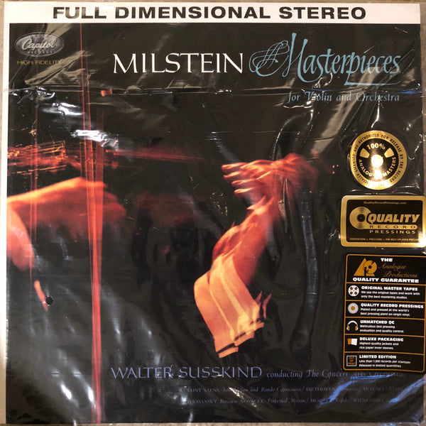 MILSTEIN, NATHAN / WALTER SUSSKIND - MASTERPIECES FOR VIOLIN (AP PRESS) - LP