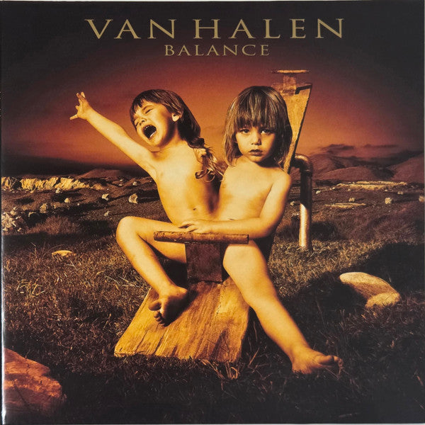 VAN HALEN - BALANCE : ORANGE 2LP WITH ETCHED D-SIDE - LP