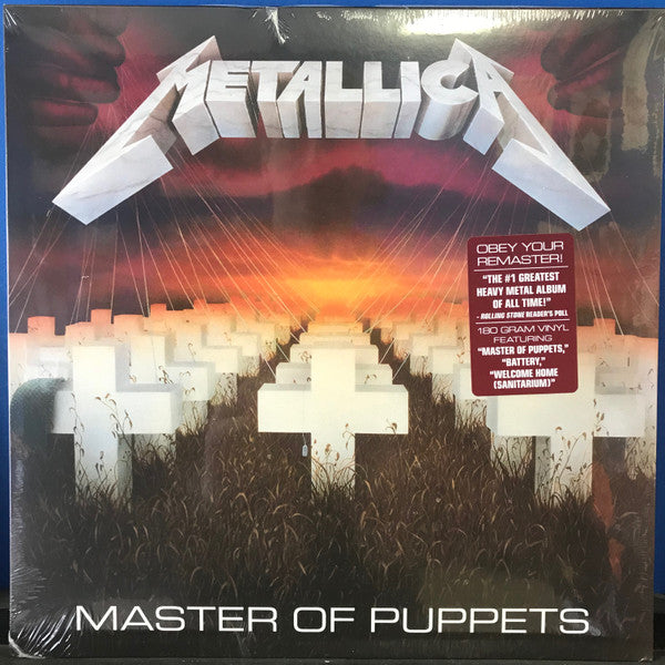 METALLICA - MASTER OF PUPPETS : REMASTERED - LP