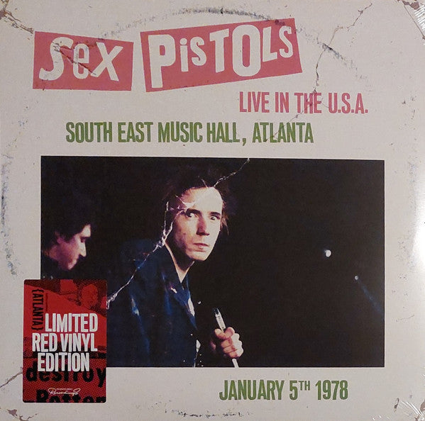 SEX PISTOLS - LIVE IN THE USA 1978 : ATLANTA (RED) - LP