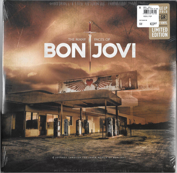 BON JOVI - MANY FACES OF BON JOVI: 2LP BROWN MARBLE - LP