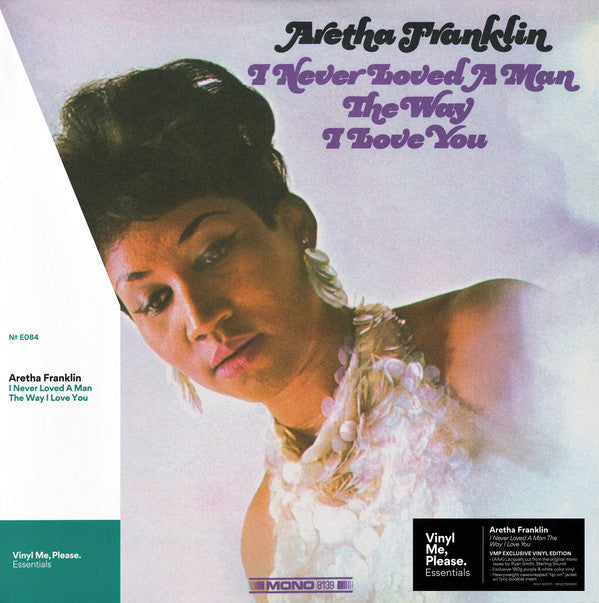 FRANKLIN, ARETHA - I NEVER LOVED A MAN ... : PURPLE & WHITE - LP