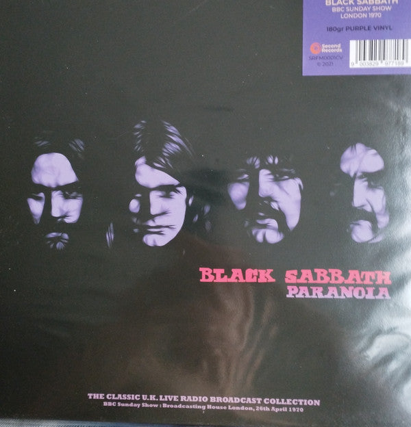 BLACK SABBATH - PARANOIA BBC SUNDAY SHOW 1970 : PURPLE - LP