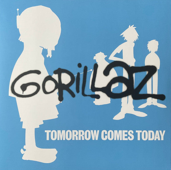 GORILLAZ - TOMORROW COMES TODAY : BLUE & WHITE - LP