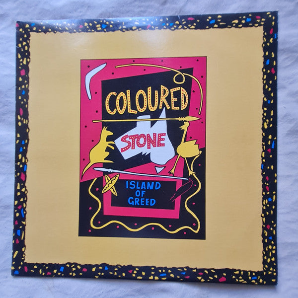 COLOURED STONE - ISLAND OF GREED (1ST PRESS) - LP