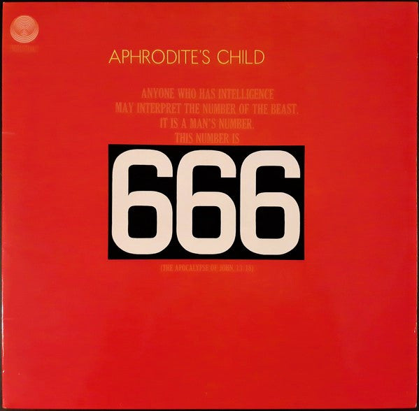 APHRODITE'S CHILD - 666 : 2LP RED VINYL (2024 REMASTER) - LP