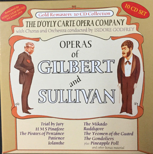 D'OYLE CARTE OPERA COMPANY - OPERAS OF GILBERT & SULLIVAN : 10CD SET - CD