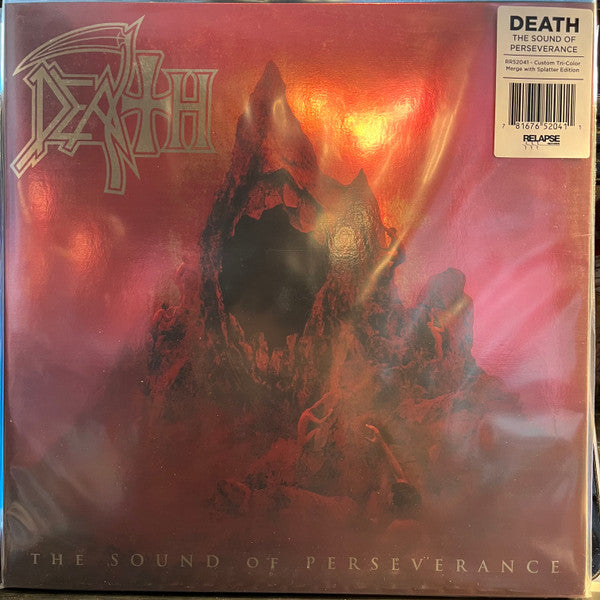 DEATH - SOUND ... : BLACK, RED & GOLD SPLATTER - LP