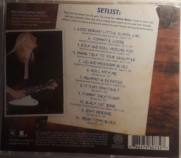 WINTER, JOHNNY - SETLIST : VERY BEST OF JOHNNY WINTER - CD