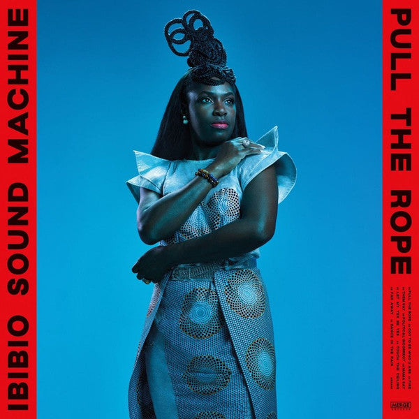 IBIBIO SOUND MACHINE - PULL THE ROPE : RED BLUE & BLACK SWIRL - LP