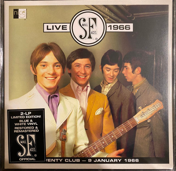 SMALL FACES - LIVE 1966 : 2LP BLUE & WHITE 180G VINYL - LP
