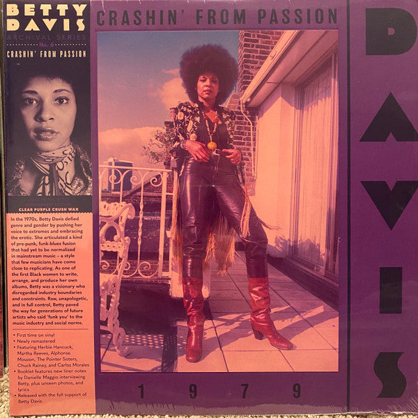 DAVIS, BETTY - CRASHIN' FROM PASSION : PURPLE - LP