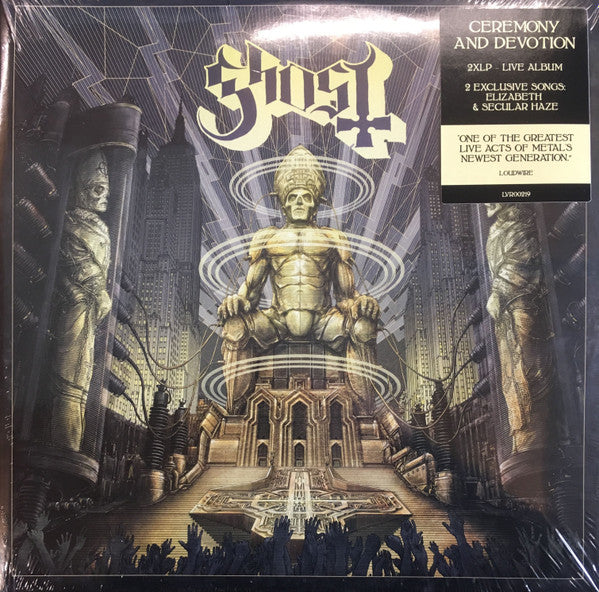 GHOST - CEREMONY & DEVOTION : 2LP LEMON YELLOW - LP