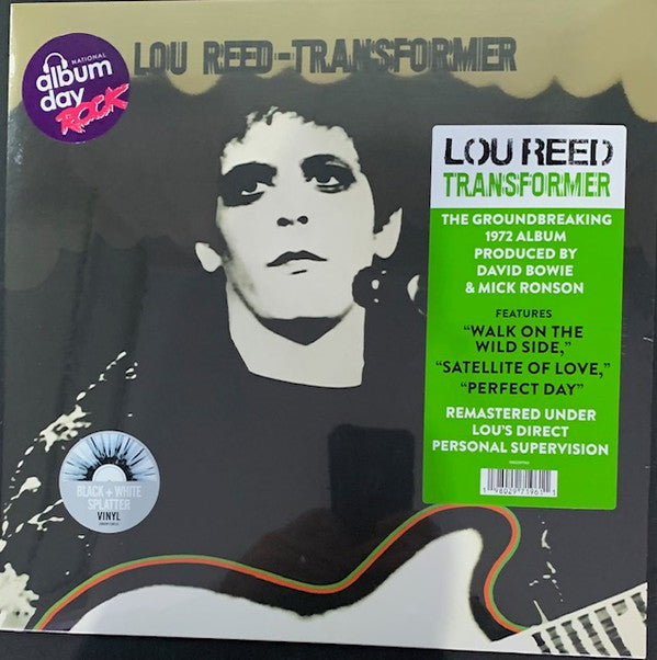REED, LOU - TRANSFORMER : BLACK & WHITE SPLATTER - LP