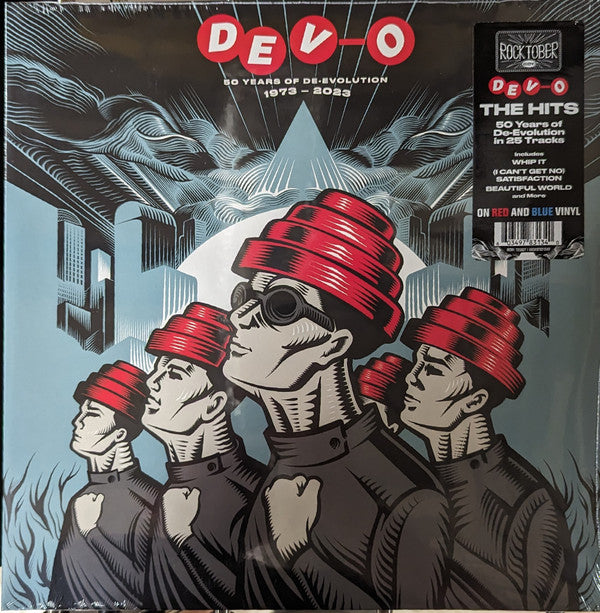 DEVO - 50 YEARS OF DE-EVOLUTION : RED & BLUE - LP