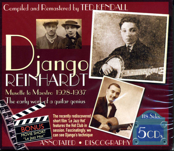 REINHARDT, DJANGO - MUSETTE TO MAESTRO 1928-1937 : 5CD SET - CD