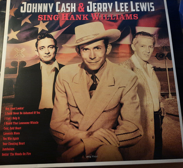 CASH, JOHNNY / JERRY LEE LEWIS - SING HANK WILLIAMS - LP
