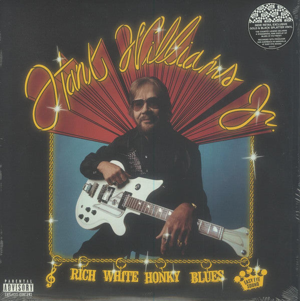 WILLIAMS, HANK JR - RICH WHITE HONKY BLUES : GOLD VINYL - LP