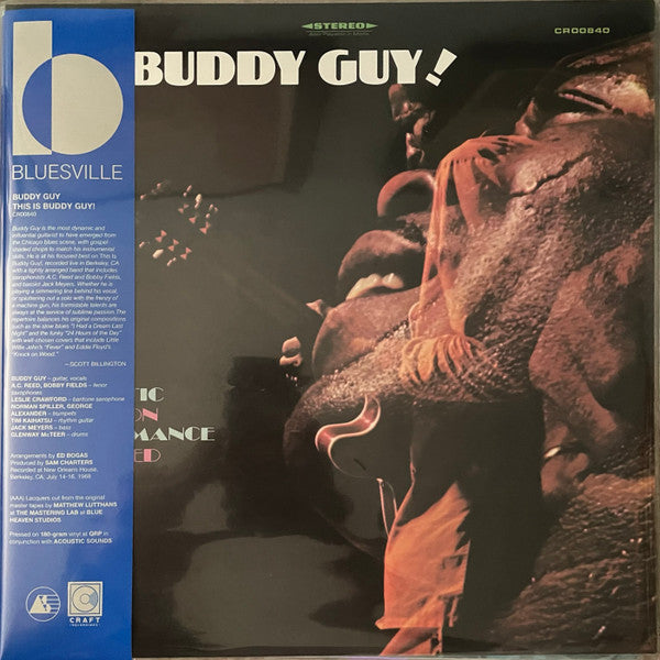 GUY, BUDDY - THIS IS BUDDY GUY! : BLUESVILLE ACOUSTIC - LP