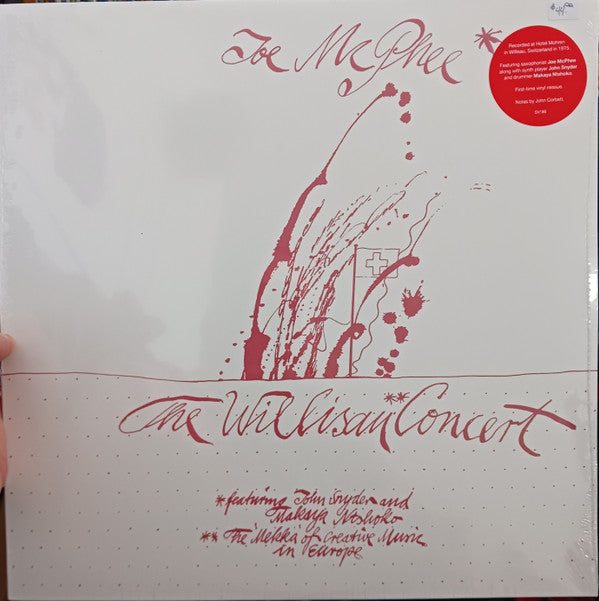 MCPHEE, JOE - WILLISAU CONCERT : 2024 REISSUE - LP