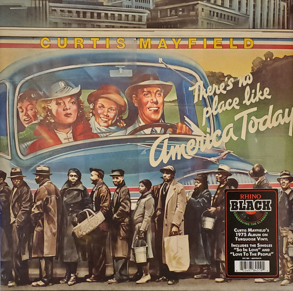 MAYFIELD, CURTIS - THERE'S NO PLACE LIKE AMERICA.. : BLUE - LP