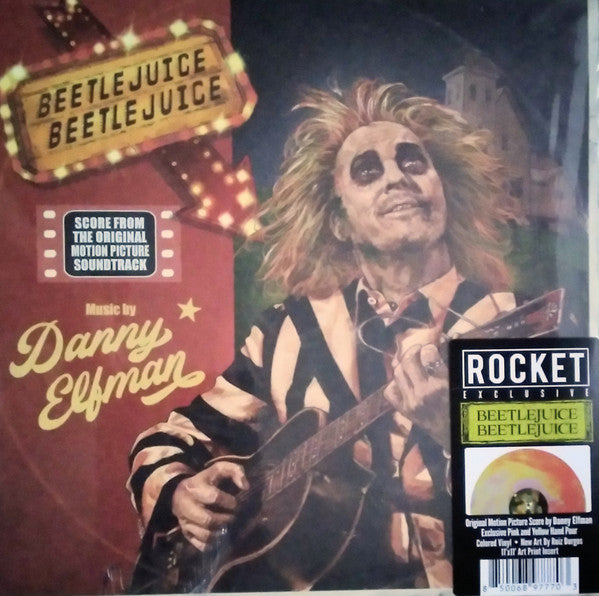 BEETLEJUICE BEETLEJUICE - SOUNDTRACK : SCORE (PINK & YELLOW) - LP