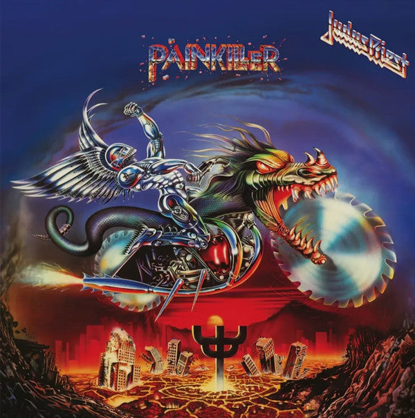 JUDAS PRIEST - PAINKILLER : BLUE & WHITE MARBLE VINYL - LP
