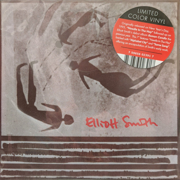 SMITH, ELLIOTT - NEEDLE IN THE HAY : RED VINYL - 7