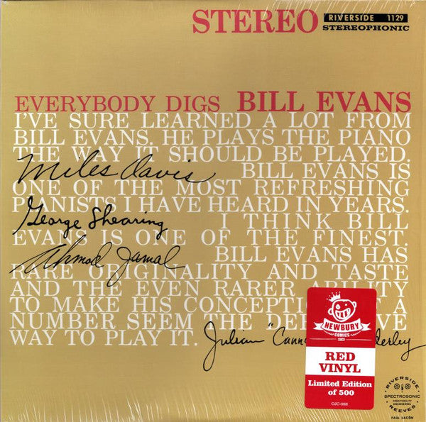 EVANS, BILL - EVERYBODY DIGS BILL EVANS : OJC - LP