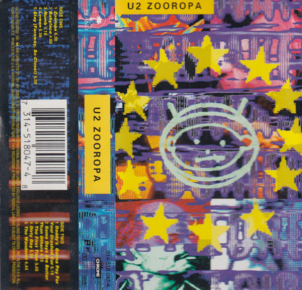 U2 - ZOOROPA (CASSETTE) - CS