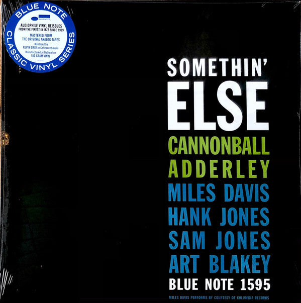 ADDERLEY, CANNONBALL - SOMETHIN' ELSE : BLUE NOTE CLASSIC VINYL - LP