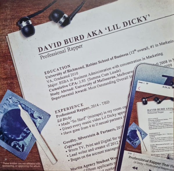 LIL DICKY - PROFESSIONAL RAPPER: 2LP SET - LP
