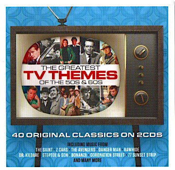 VARIOUS - GREATEST TV THEMES OF 50S & 60S : 2CD - CD