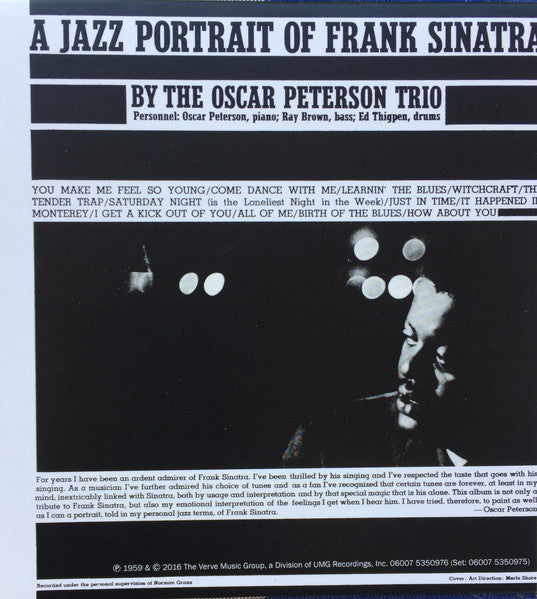 PETERSON, OSCAR - JAZZ PORTRAIT OF FRANK SINA : CARD SLEEV - CD