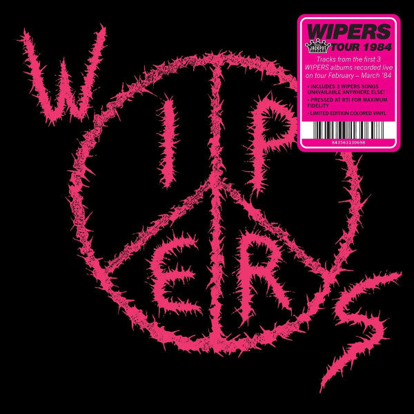 WIPERS - WIPERS TOUR 1984: PINK - LP
