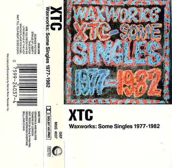 XTC - WAXWORKS : SOME SINGLES (CASSETTE) - CS
