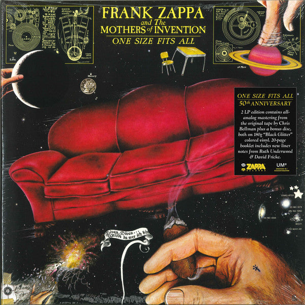 ZAPPA, FRANK / MOTHERS OF INVENTION - ONE SIZE FITS ALL : 2LP EXPANDED GLITTER - LP
