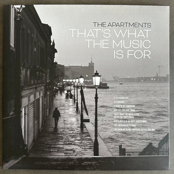 APARTMENTS - THAT'S WHAT THE MUSIC IS FOR (WHITE) - LP