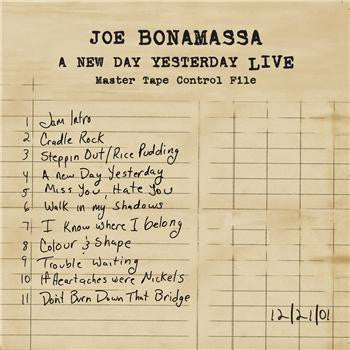 BONAMASSA, JOE - NEW DAY YESTERDAY LIVE - CD