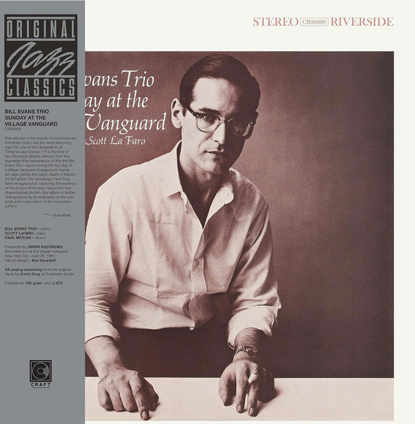 EVANS, BILL - SUNDAY AT THE VILLAGE VANGUARD: REMASTER - LP