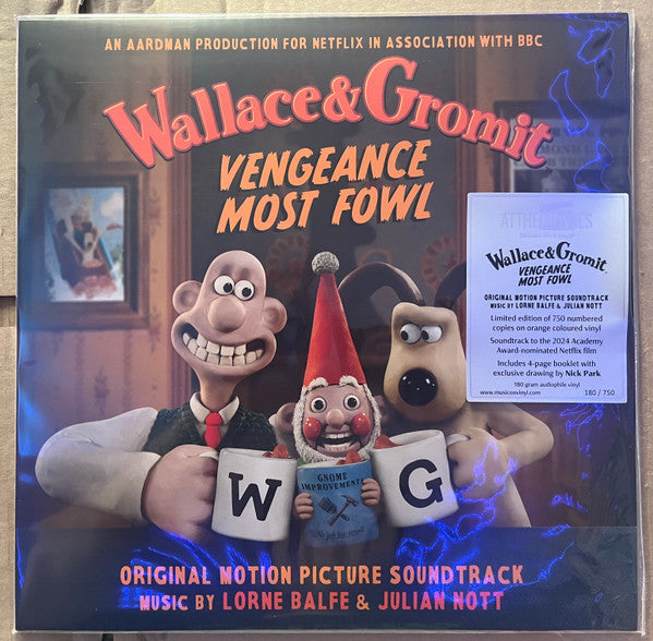 WALLACE & GROMIT : VENGEANCE MOST FOWL - SOUNDTRACK : ORANGE VINYL (180-GRAM) - LP