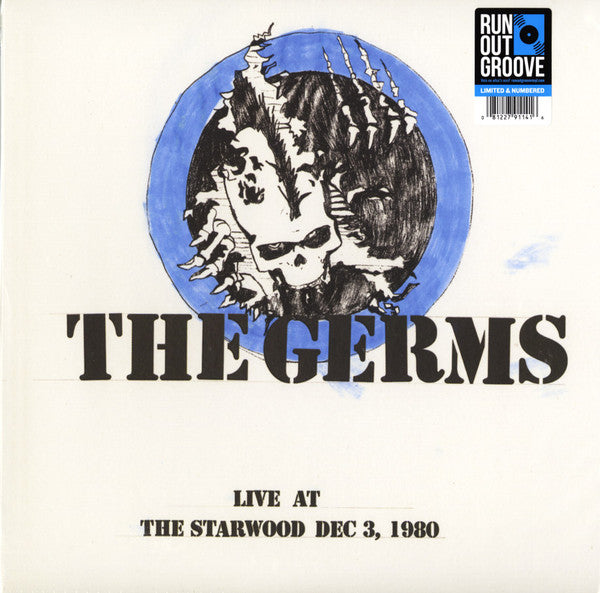 GERMS - LIVE AT THE STARWOOD 3 DEC 1980 (2LP) - LP
