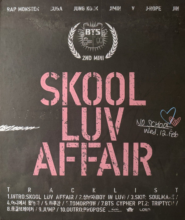 BTS - SKOOL LUV AFFAIR : WITH BOOK & MORE - CD