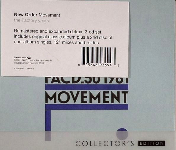 NEW ORDER - MOVEMENT: 2008 COLLECTORS (2CD) - CD
