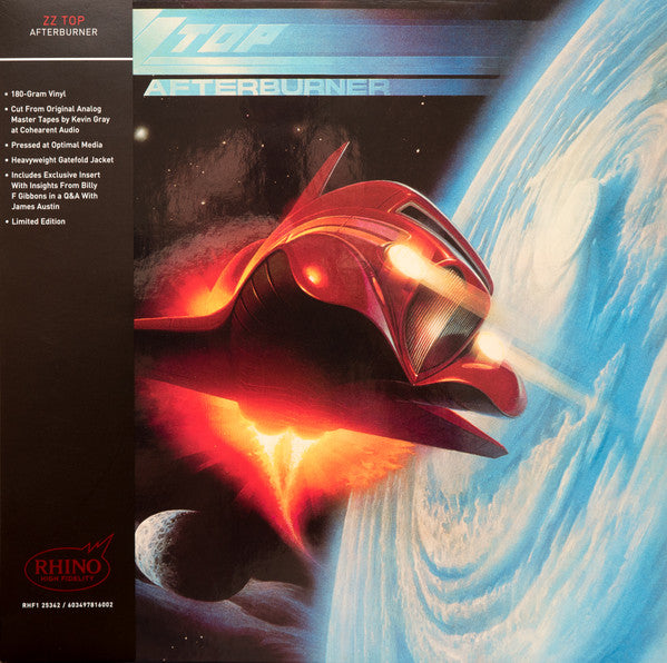 ZZ TOP - AFTERBURNER : RHINO HIGH FIDELITY - LP