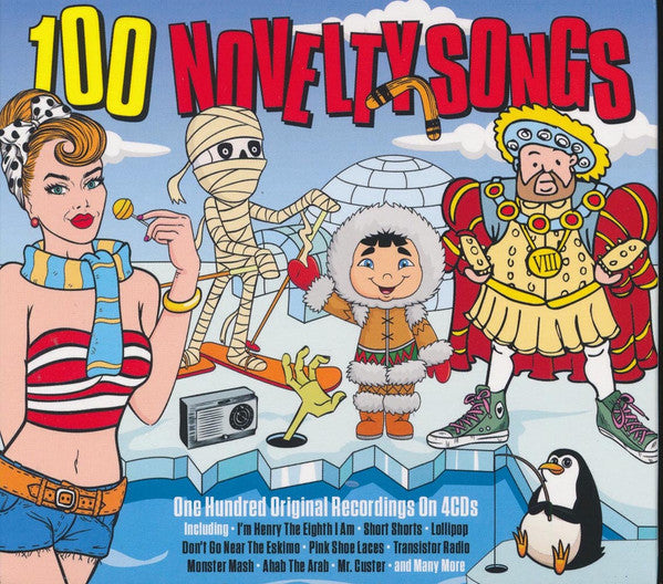 VARIOUS - 100 NOVELTY SONGS : 4CD SET - CD