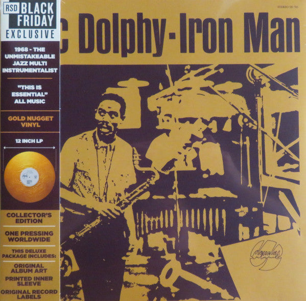 DOLPHY, ERIC - IRON MAN: GOLD MARBLED VINYL - LP