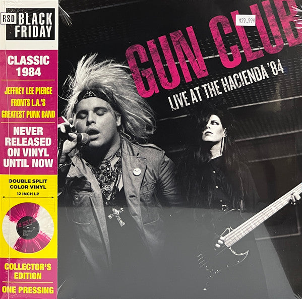 GUN CLUB - LIVE AT THE HACIENDA '84: PURPLE/WHITE - LP