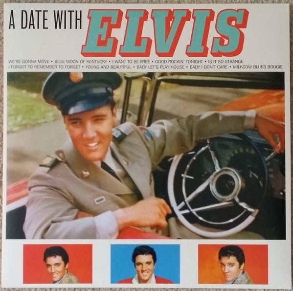 PRESLEY, ELVIS - DATE WITH ELVIS + 4 : ORANGE COLOURED - LP
